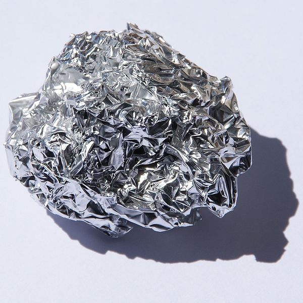 Imagen de un fragmento de aluminio
