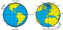 La imagen muestra un globo terráqueo que indica las líneas de latitud y longitud del mundo. 