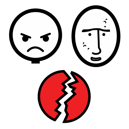 La imagen muestra diferentes caras.