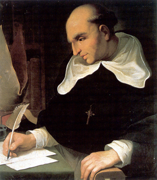 Retrato de Fray Martolomé de las casas escribiendo