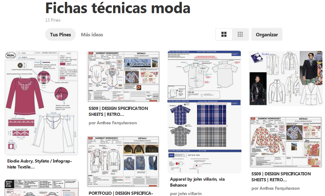 tablero fichas tecnicas