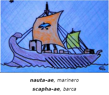 Dibujo de un barco romano