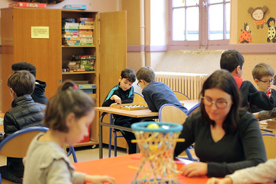 Niños en la escuela