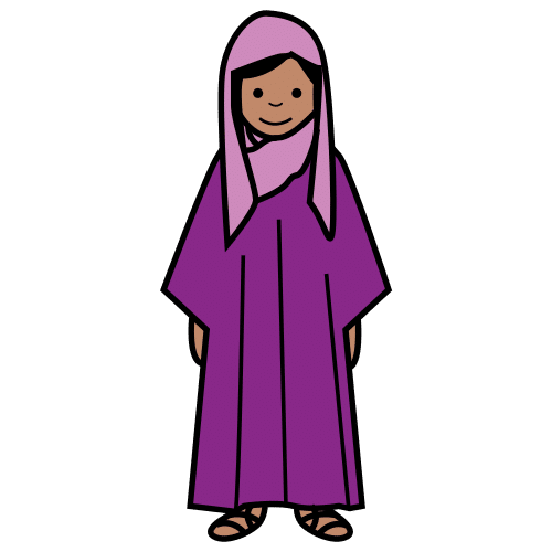 Una niña árabe