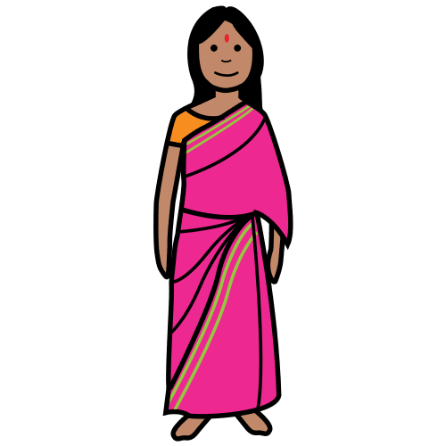 Una niña índia