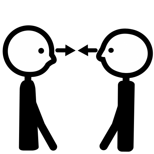 Dos personas mirándose a los ojos