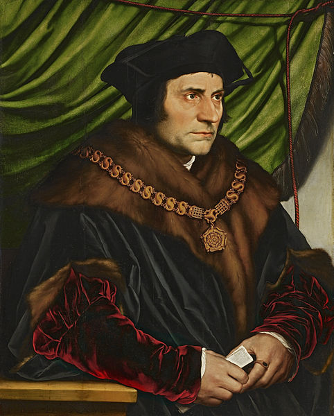 Retrato de Tomás Moro. H. Holbein