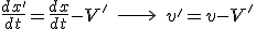 velocidades Galileo