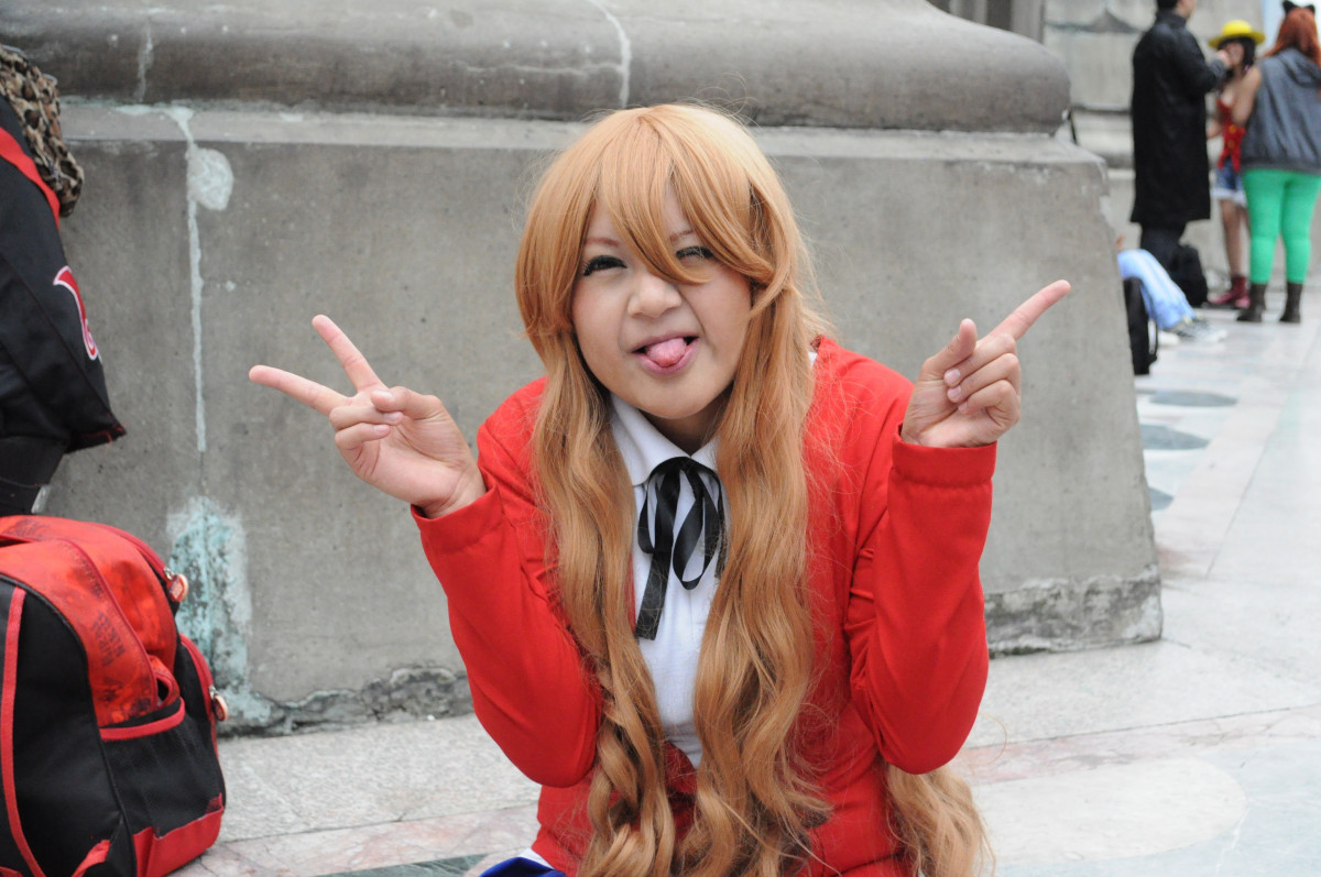 Otaku La imagen muestra una chica vestida Otaku