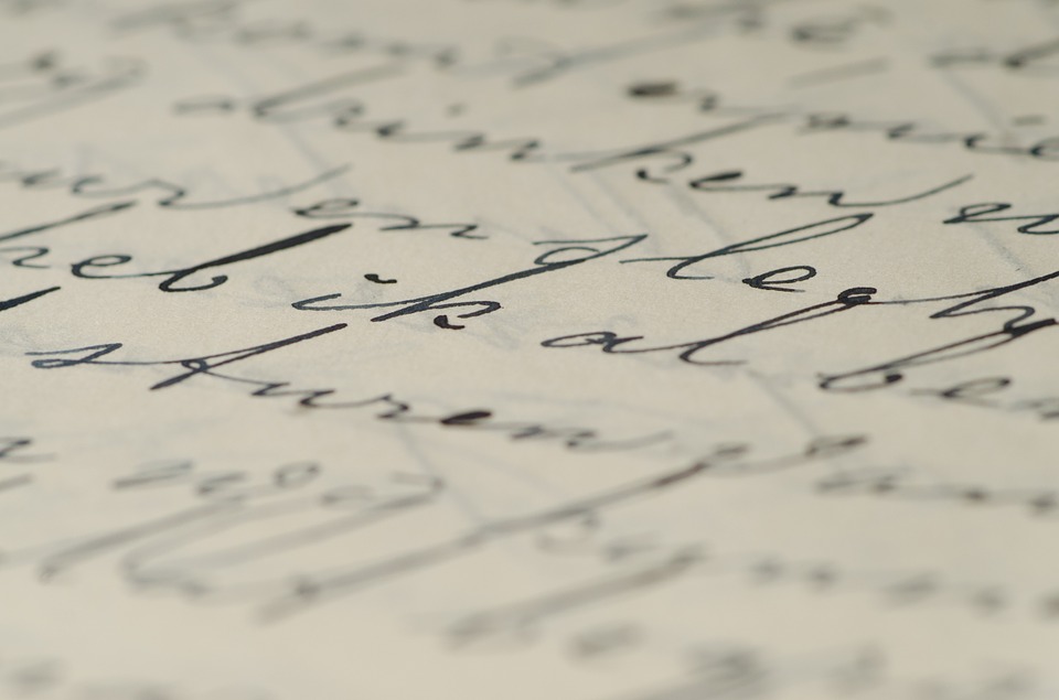 texto manuscrito