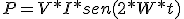 P = V*I*sen(2*W*t)