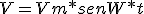   V=Vm*senW*t  
