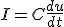   I=C\frac{du}{dt}  