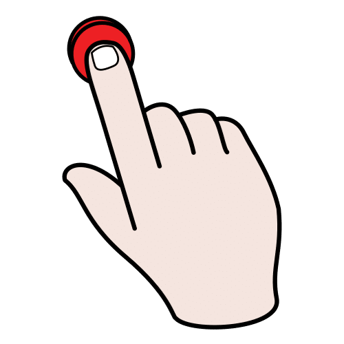 Imagen que muestra un botón pulsandose