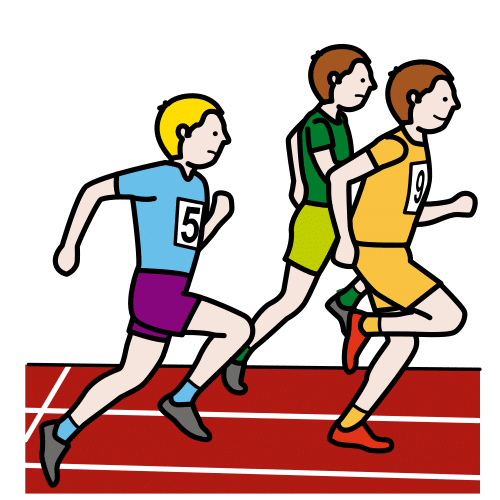 En la imagen aparecen varios corredores en un campeonato