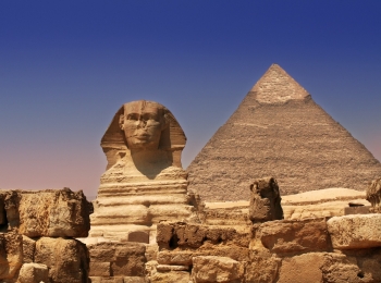 Esfinge y pirámide de Kefrén