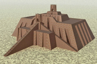 Reconstrucción del zigurat de Ur