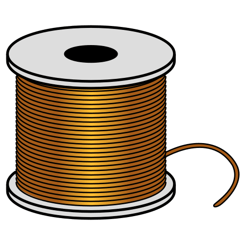 Imagen de un pictograma de una bobina cobre