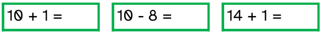 La imagen muestra una serie de operaciones de sumas y restas para resolver
