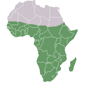 Mapa del África subsahariana