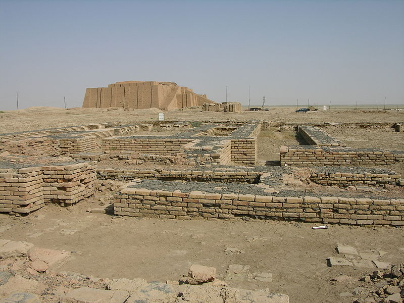 Restos de la ciudad sumeria de Ur en Mesopotamia