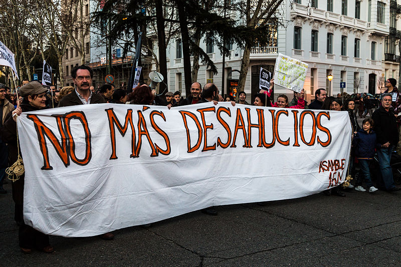 Manifestación antidesahucios