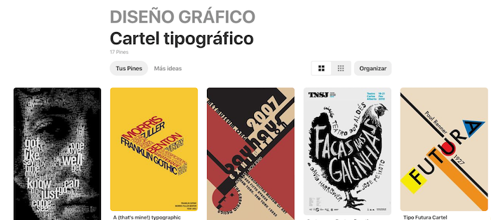 pinterest cartel tipografico