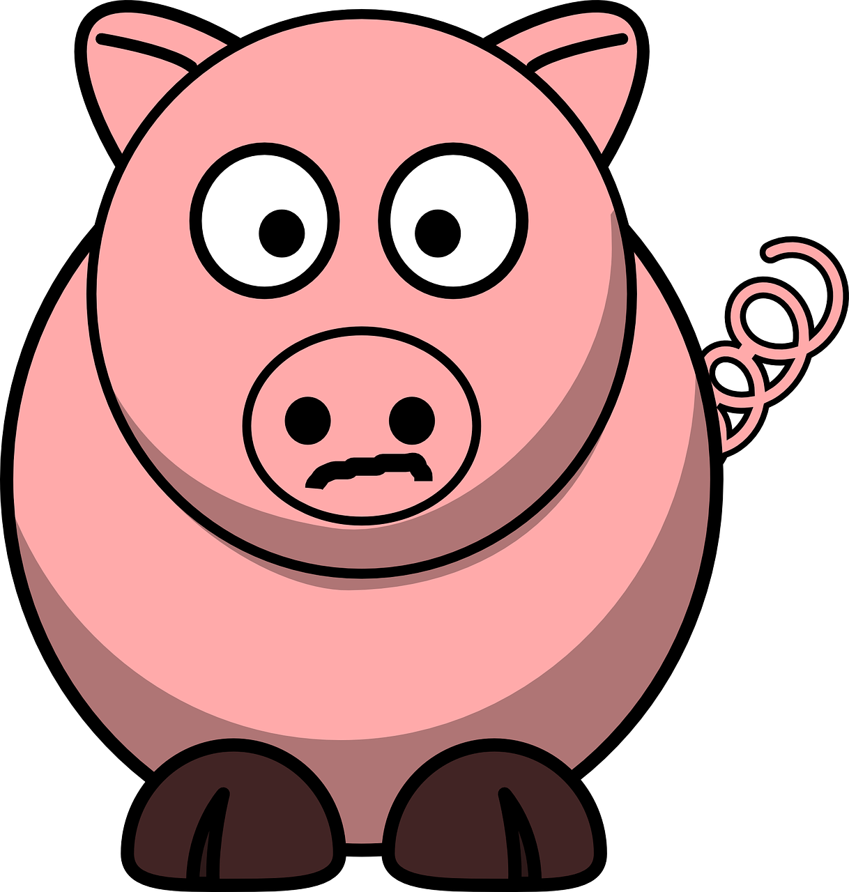 La imagen muestra un cerdo.