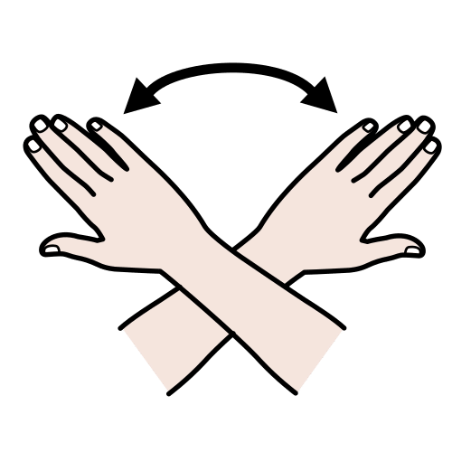 La imagen muestra unas manos cruzándose.