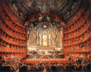 Representación de una ópera francesa 