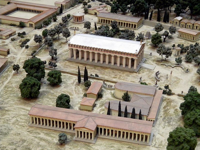Maqueta de la antigua Olimpia