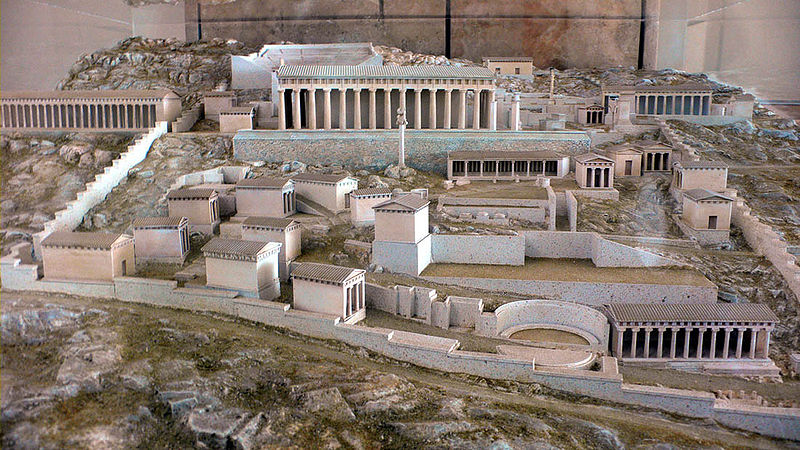 Santuario de Delfos. Maqueta