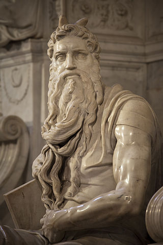 Moisés. Fragmento de la tumba del Papa Julio II. Miguel Ángel