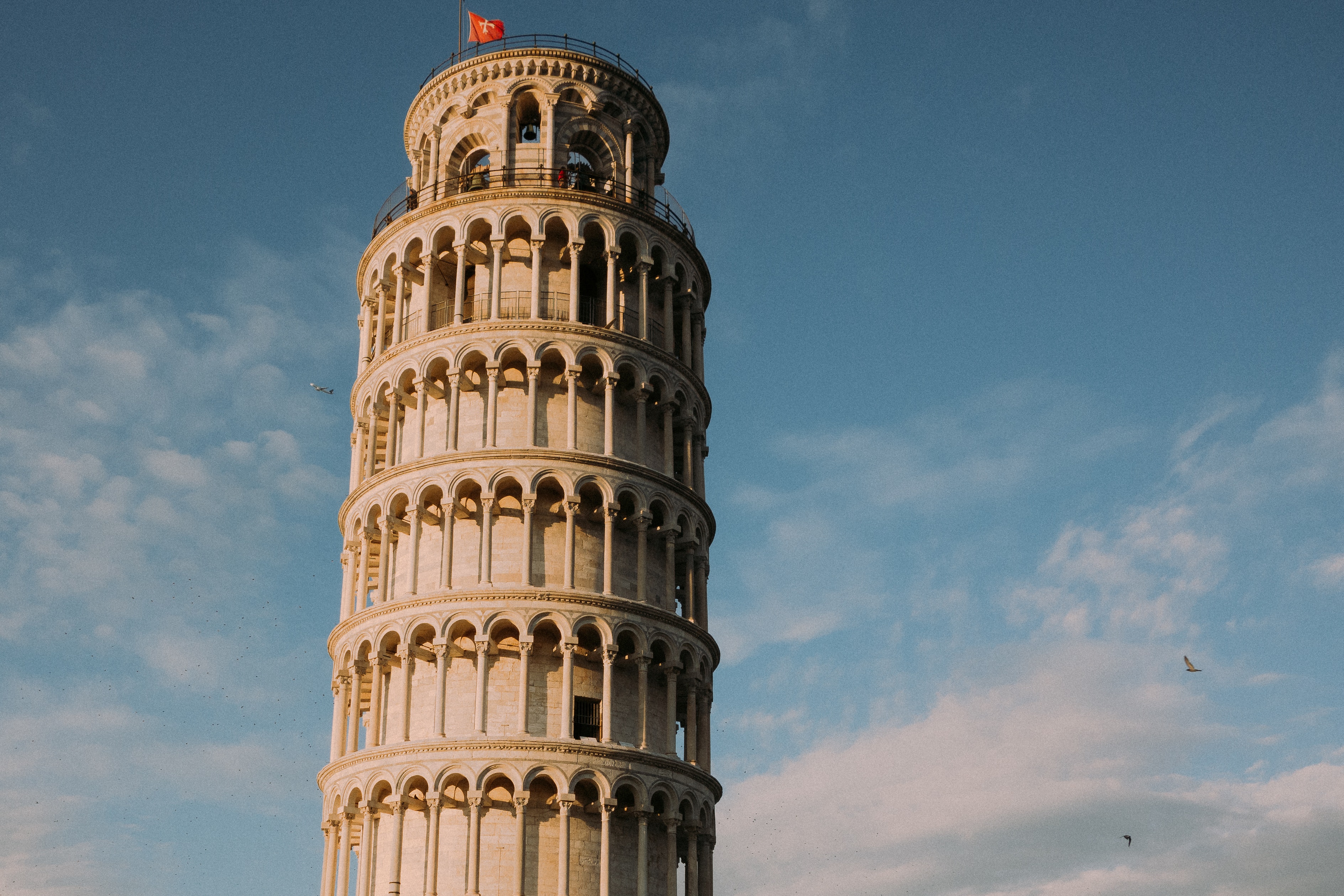 Torre inclinada de Pisa en Italia.