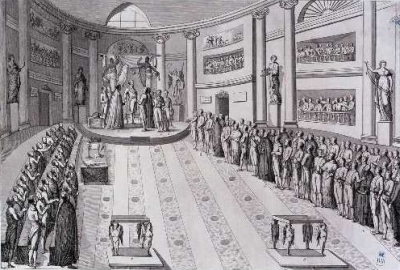 Fernando VII jura la constitución de Cádiz