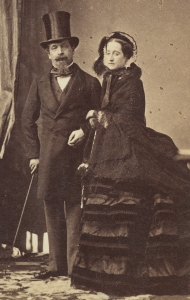 Napoleón III y su esposa