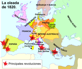 Oleada revolucionaria de 1820