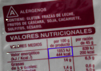 Etiqueta nutricional