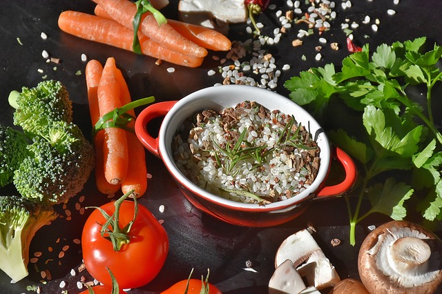 Verduras sobre una mesa