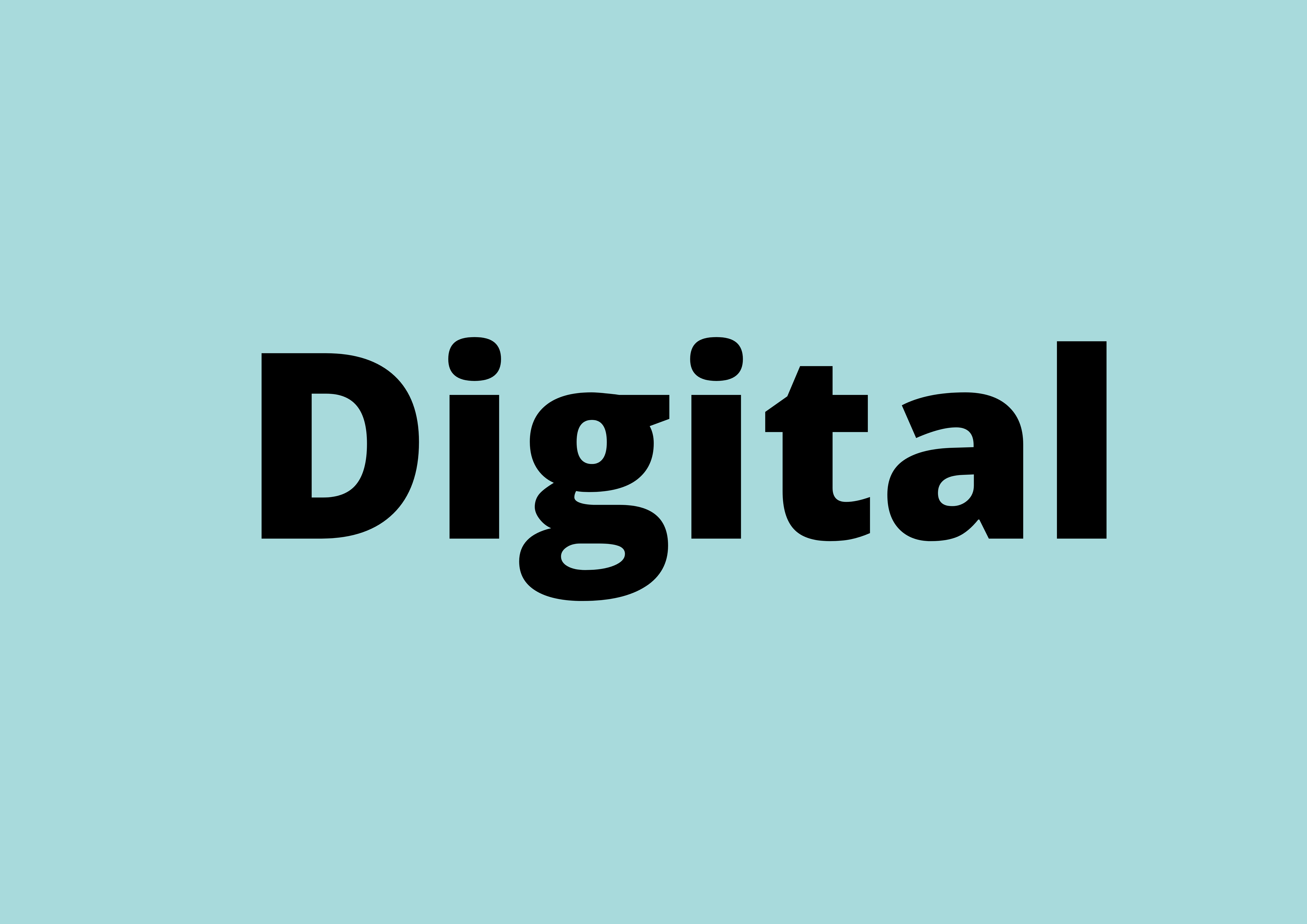 Ilustración con la palabra digital.