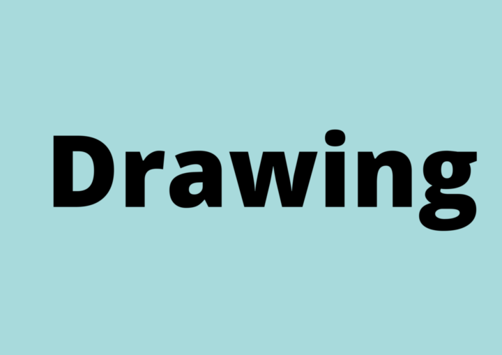 Ilustración con la palabra drawing.