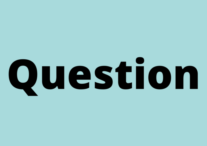 Ilustración con la palabra question.