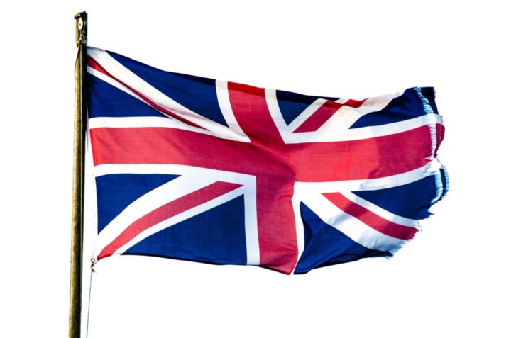 Bandera de Reino Unido.