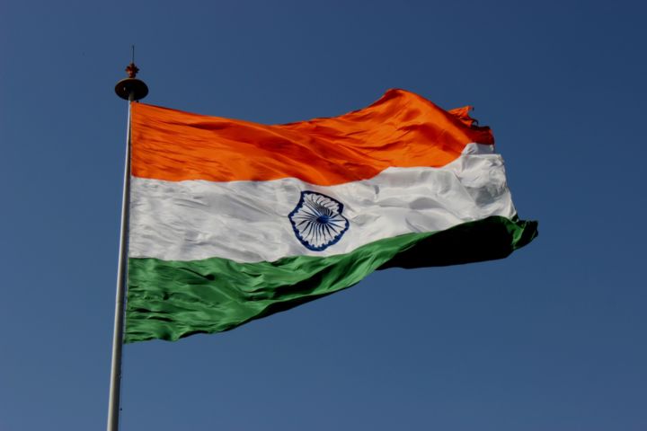 Bandera de la India.