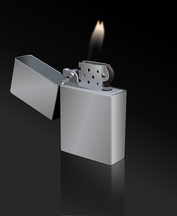 Mechero encendido