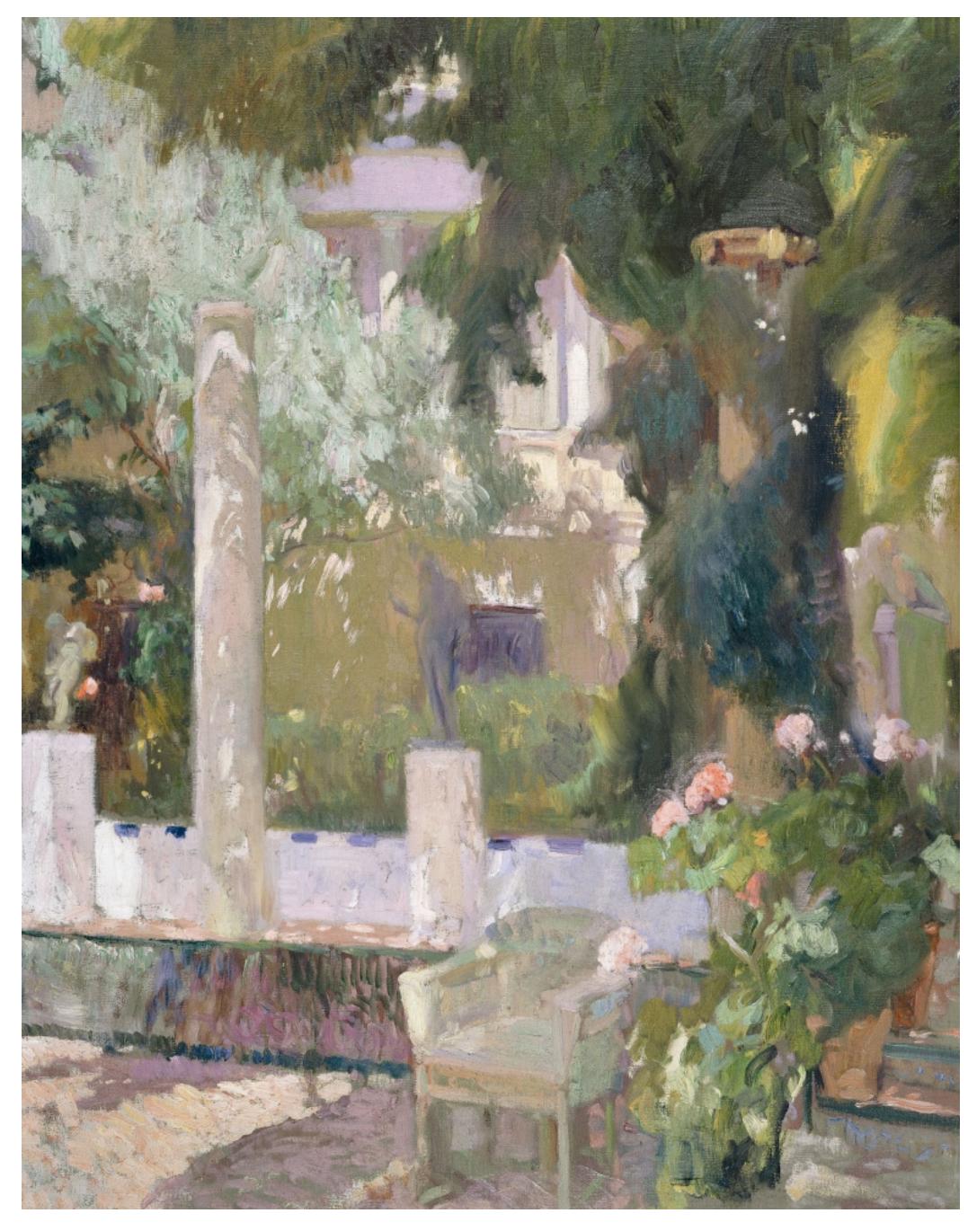 Joaquín Sorolla, El jardín, 1920.