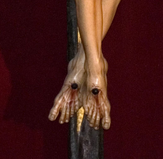 Detalle de una escultura de Martínez Montañés