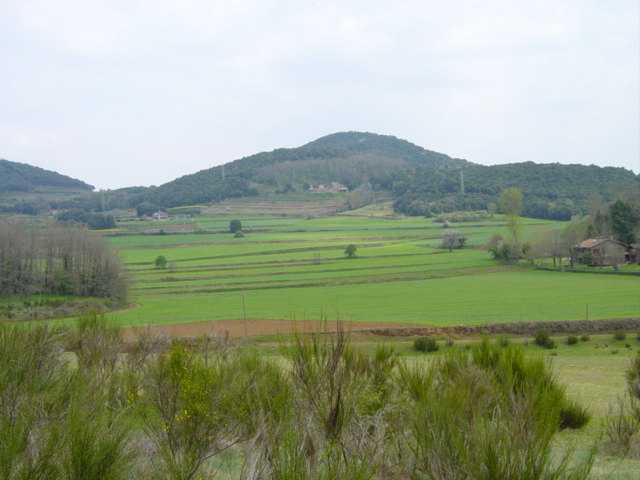 Paisaje agrario en Olot (Girona)