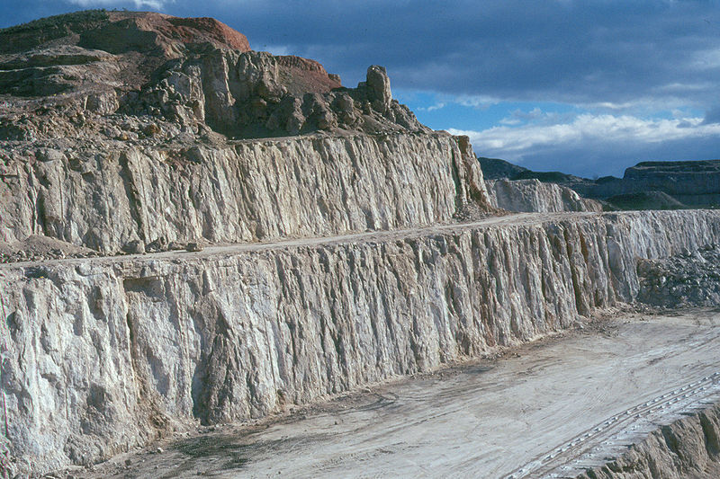 Cantera de Yeso en Sorbas (Almería).
