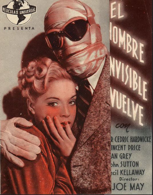 Esta imagen muestra el cartel de una pelicula, dónde se ve a una mujer y a un hombre con la cara vendada